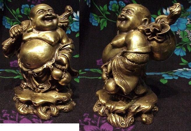 Bronze Walking Buddha Figurines - The Buddha Decor