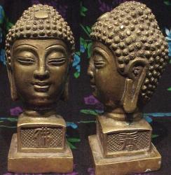 Bronze Buddha Head Chopped - The Buddha Decor