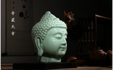 Load image into Gallery viewer, 9&quot; Pure Ceramic Buddha Head - The Buddha Decor