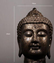 Load image into Gallery viewer, 9&quot; Pure Ceramic Buddha Head - The Buddha Decor