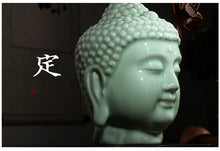Load image into Gallery viewer, 9&quot; Pure Ceramic Buddha Head - The Buddha Decor