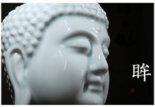Load image into Gallery viewer, 9&quot; Pure Ceramic Buddha Head - The Buddha Decor