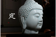 Load image into Gallery viewer, 9&quot; Pure Ceramic Buddha Head - The Buddha Decor