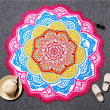 Load image into Gallery viewer, Lotus Bohemian Meditation Blanket - The Buddha Decor