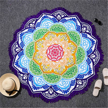 Load image into Gallery viewer, Lotus Bohemian Meditation Blanket - The Buddha Decor