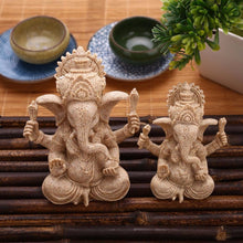 Load image into Gallery viewer, Miniature Handmade Sandstone Ganesha Buddha Figurine - The Buddha Decor