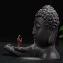 Load image into Gallery viewer, CalmCore Ceramic Buddha Head Incense Burner - The Buddha Decor