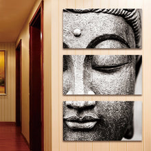 Load image into Gallery viewer, &quot;Modern Buddha&quot; 3 Piece Buddha Canvas Painting - The Buddha Decor
