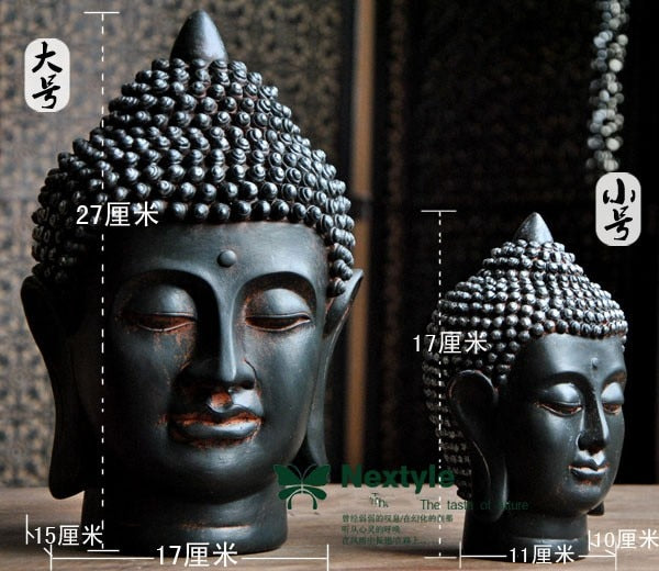 Limited Edition Weathered Buddha Head - The Buddha Decor