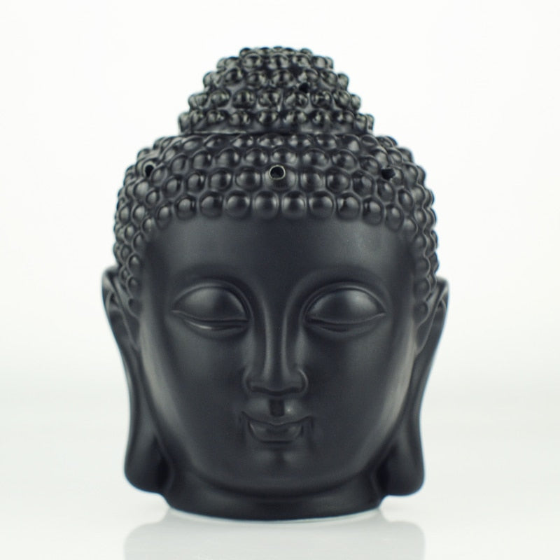 CalmGlow Buddha Head Incense Burner - The Buddha Decor