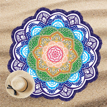 Load image into Gallery viewer, Lotus Bohemian Meditation Blanket - The Buddha Decor
