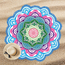 Load image into Gallery viewer, Lotus Bohemian Meditation Blanket - The Buddha Decor