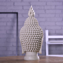 Load image into Gallery viewer, Sandstone Buddha Head - The Buddha Decor