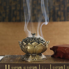 Load image into Gallery viewer, Handmade Lotus Buddha Incense Holder - The Buddha Decor