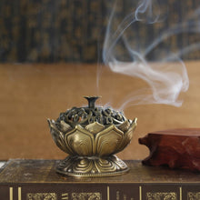 Load image into Gallery viewer, Handmade Lotus Buddha Incense Holder - The Buddha Decor