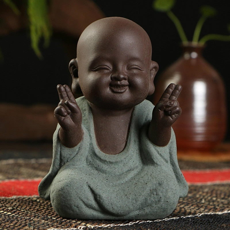 MIni Monk Buddha Figurines - The Buddha Decor