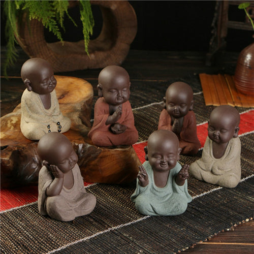 MIni Monk Buddha Figurines - The Buddha Decor