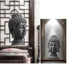 Load image into Gallery viewer, Slate Buddha Head - The Buddha Decor