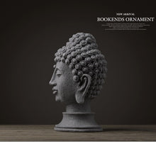 Load image into Gallery viewer, Slate Buddha Head - The Buddha Decor