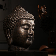 Load image into Gallery viewer, 9&quot; Pure Ceramic Buddha Head - The Buddha Decor