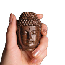 Load image into Gallery viewer, 2.36&quot; Mahogany Wood Buddha Head - The Buddha Decor