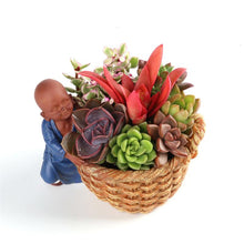 Load image into Gallery viewer, Little Monk Flower Pot - The Buddha Decor