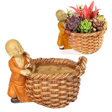 Load image into Gallery viewer, Little Monk Flower Pot - The Buddha Decor