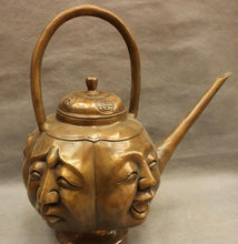 Load image into Gallery viewer, 16&quot; Four Faced Copper Teapot - The Buddha Decor