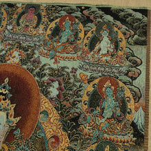 Load image into Gallery viewer, Thangka Silk Embroidery Brocade Buddha Tapestry - The Buddha Decor
