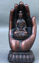 Load image into Gallery viewer, 7&quot; Chinese Bronze Lotus Buddha Hand Statue - The Buddha Decor