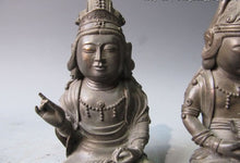 Load image into Gallery viewer, Pure Copper Bodhisattva Buddha Statue Pair - The Buddha Decor