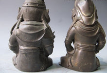 Load image into Gallery viewer, Pure Copper Bodhisattva Buddha Statue Pair - The Buddha Decor