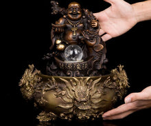 Load image into Gallery viewer, 13&quot; Brass Maitreya Buddha Bowl - The Buddha Decor