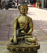 Load image into Gallery viewer, 8&quot; Tibet Bronze Sakyamuni Pot Holding Buddha Statue - The Buddha Decor