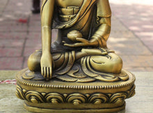 Load image into Gallery viewer, 8&quot; Tibet Bronze Sakyamuni Pot Holding Buddha Statue - The Buddha Decor