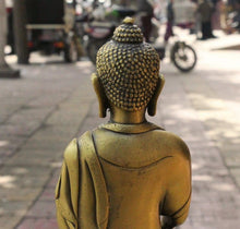 Load image into Gallery viewer, 8&quot; Tibet Bronze Sakyamuni Pot Holding Buddha Statue - The Buddha Decor