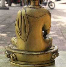 Load image into Gallery viewer, 8&quot; Tibet Bronze Sakyamuni Pot Holding Buddha Statue - The Buddha Decor