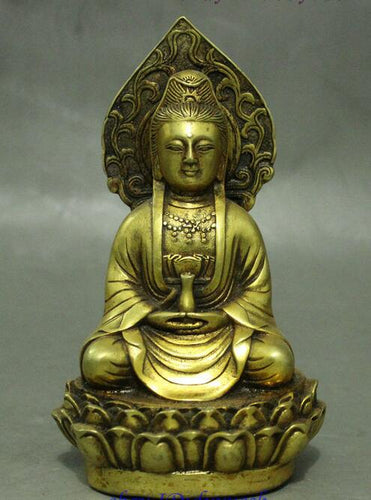 Golden Guan Yin Buddha Statue - The Buddha Decor