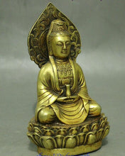 Load image into Gallery viewer, Golden Guan Yin Buddha Statue - The Buddha Decor