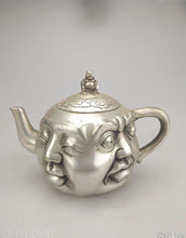Load image into Gallery viewer, 4&quot; Four Faced Copper Teapot - The Buddha Decor