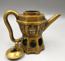 Load image into Gallery viewer, 6&#39;&#39; Lion Buddha Copper Teapot - The Buddha Decor