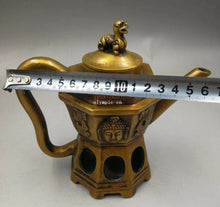Load image into Gallery viewer, 6&#39;&#39; Lion Buddha Copper Teapot - The Buddha Decor