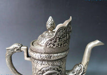 Load image into Gallery viewer, 9&quot; Silver Dragon Teapot - The Buddha Decor
