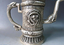 Load image into Gallery viewer, 9&quot; Silver Dragon Teapot - The Buddha Decor